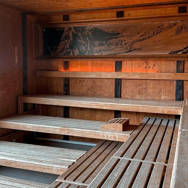 Sauna im Wellnesshotel im Allgäu - Torghele's Wald + Fluh