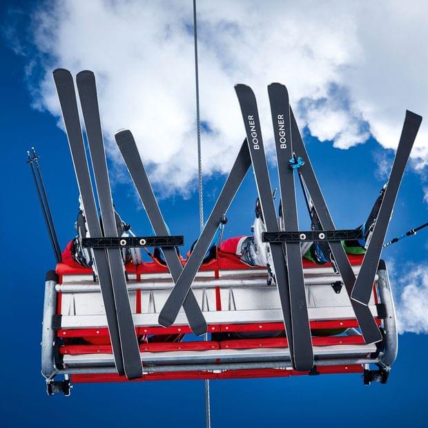 Sessellift von unten - Skifahren im Allgäu - Torghele's Wald + Fluh