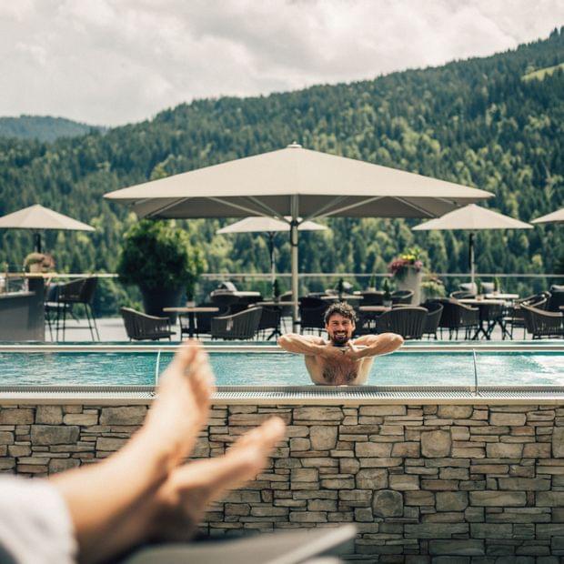 Torghele's Wald + Fluh - Wellnesshotel im Allgäu - Infinity Pool
